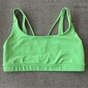 Athleta exhale bra lime green sports bra